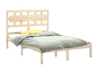 Cadre de lit sans matelas 150x200 cm bois massif MKKQ46442