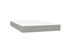 Sommier à lit avec matelas Gris clair 120x200 Tissu CYLM60522