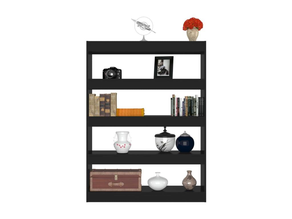 Bibliothèque/Séparateur de pièce Noir 100x30x135 cm WNZA77364