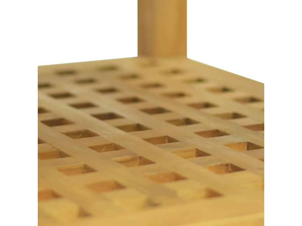 Table basse 60x60x40 cm Bois massif de teck VRWT20845