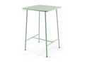 Table haute de jardin carrée en acier vert sauge 70cm - Elariva ZVCY24976