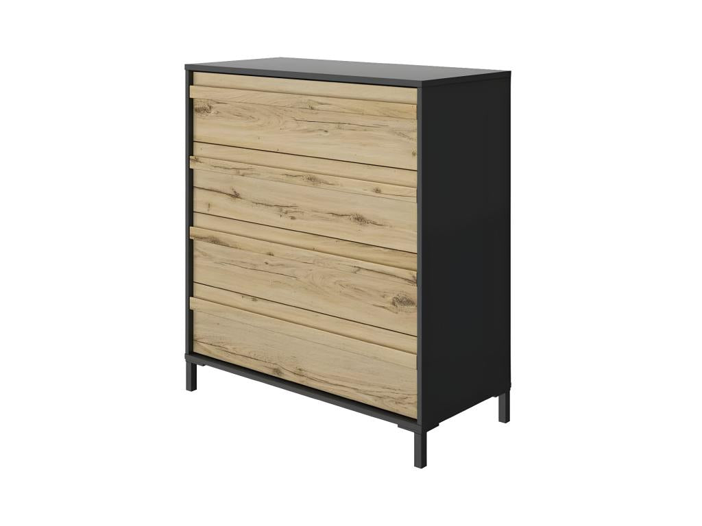 Commode 4 tiroirs Chêne Noir - Dormeva ABVM87339