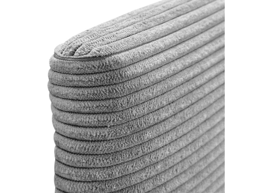 Elariva Tête de Lit Velours Côtelé Uni 160x60 Lits 150/160 - Gris DFOT93367