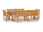 Ensemble à dîner de jardin 5 pièces Bois de teck massif HNZD07599