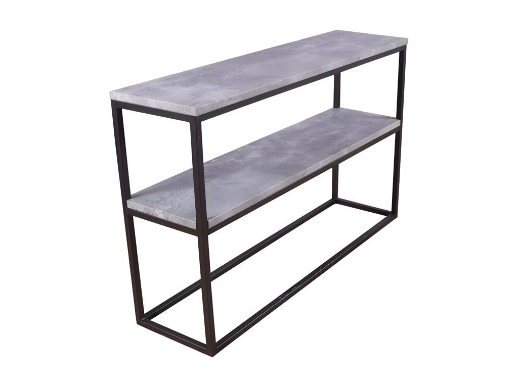 Console 2 plateaux effet béton Lysvia EIYM22610