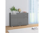 Buffet Gris brillant 107x35x80,5 cm BECU60710