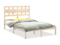 Cadre de lit sans matelas 150x200 cm bois massif MKKQ46442