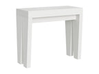 Console extensible 90x40/196 cm Lysvia Small Frêne Blanc KOLO86922