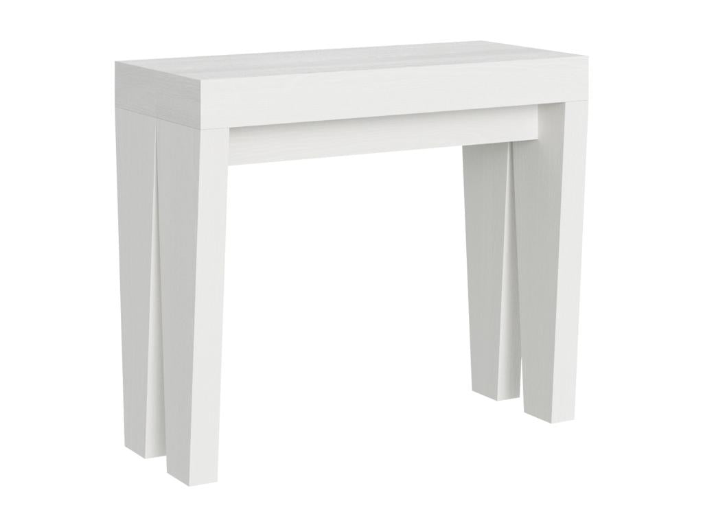 Console extensible 90x40/196 cm Lysvia Small Frêne Blanc KOLO86922