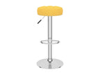 Tabourets de bar lot de 2 jaune moutarde tissu MRSI13778