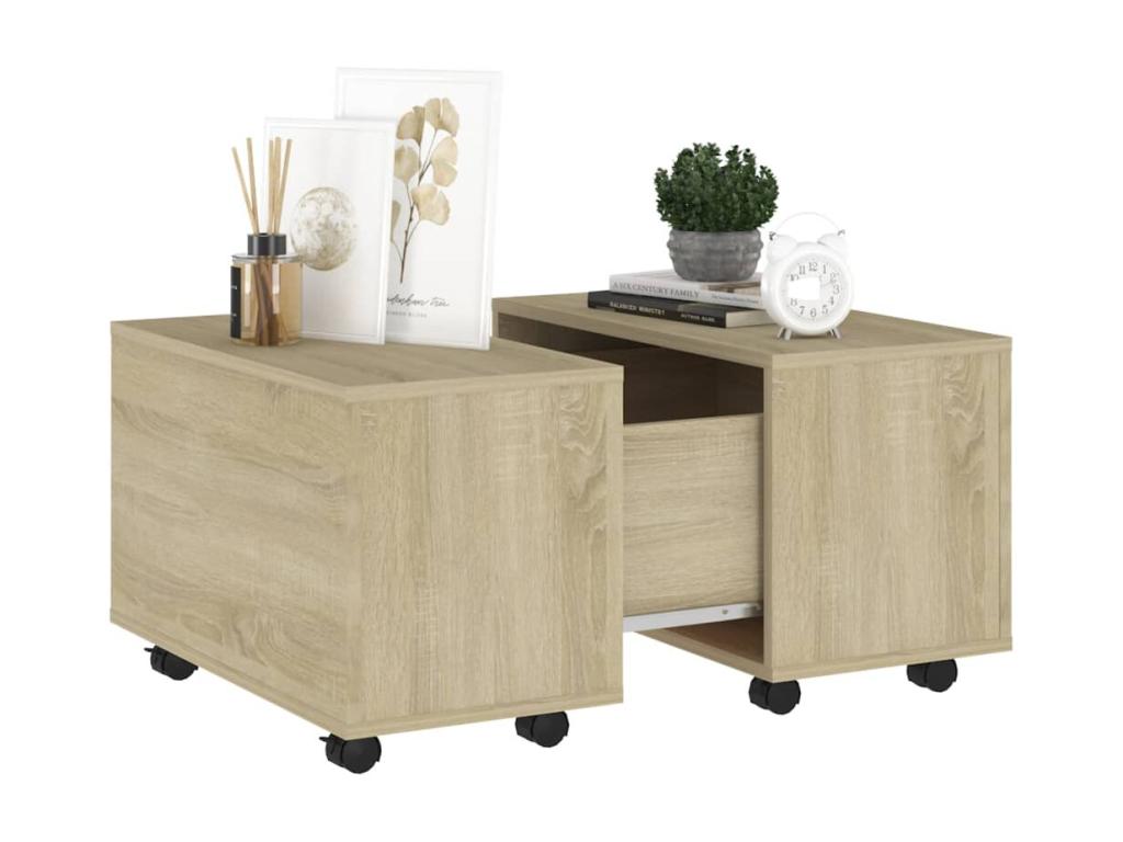 Table basse Chêne Lysvia 60x60x38 XLNK71799