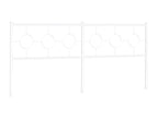 Tête de lit métal blanc 200 cm VYPN07686