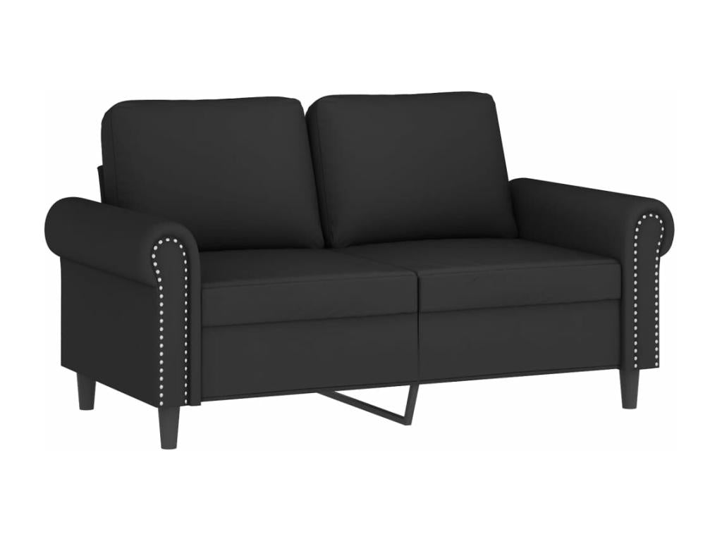 Ensemble de canapés 2 pcs avec coussins Noir Velours VSUE52069