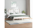 Cadre de lit Blanc Bois de pin massif 140x200 cm MWOR62269