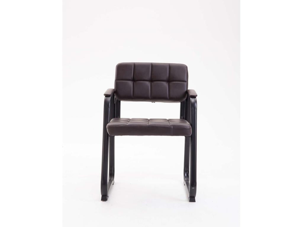 Fauteuil visiteur de marron 59x58x84 cm BUR10223 SXLH24070