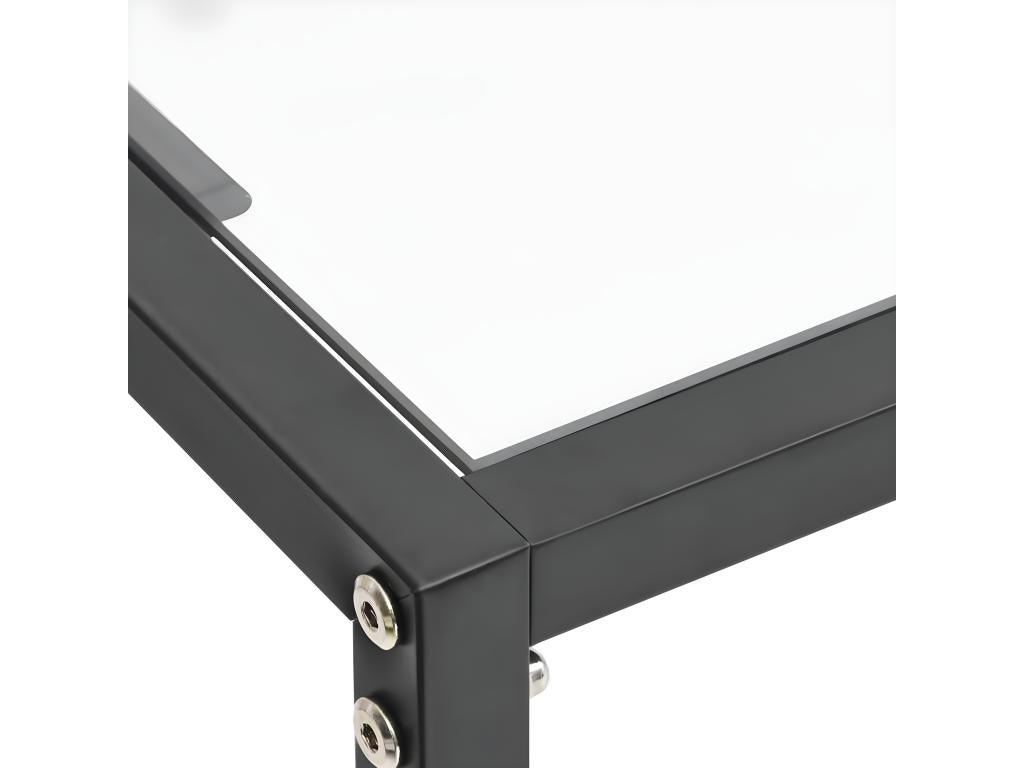 Table console Transparent 180x35x75.5 Verre trempé 2 PRDI27093