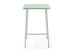 Table haute de jardin carrée en acier vert sauge 70cm - Elariva ZVCY24976