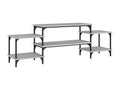 Meuble TV Lysvia gris 157x35x52 cm bois d'ingénierie OHRG33517