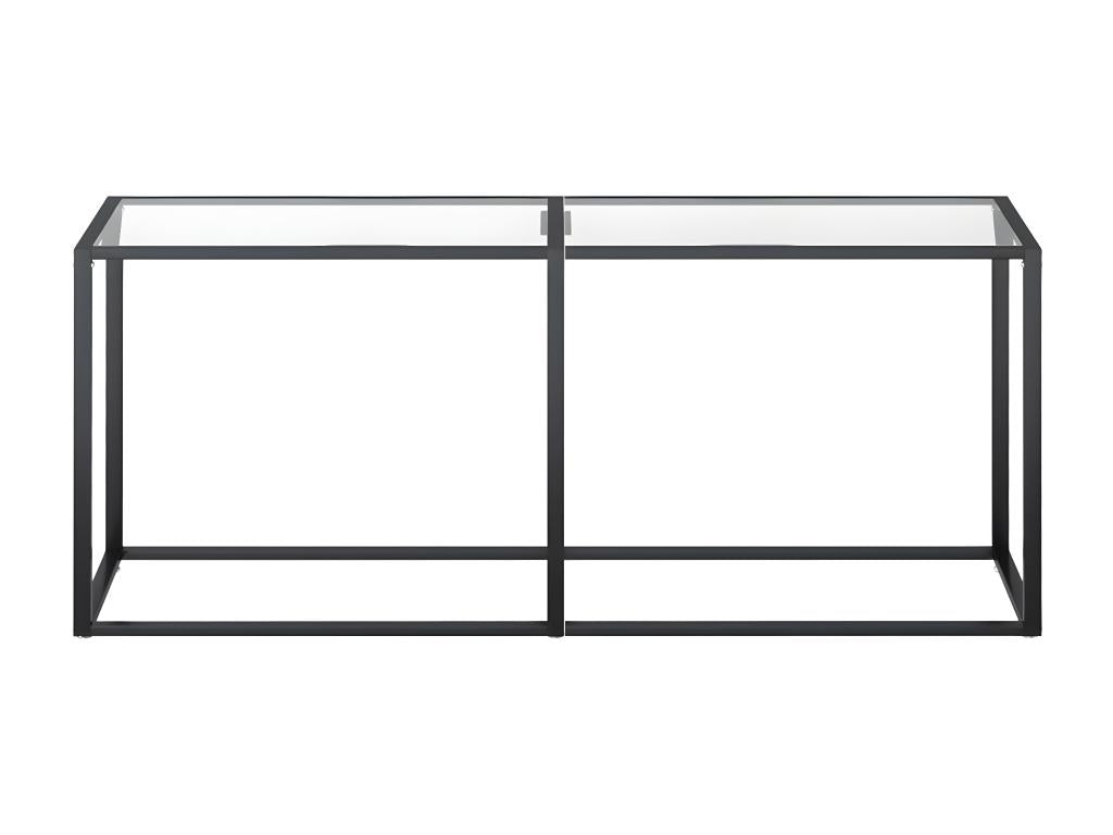 Table console Transparent 180x35x75.5 Verre trempé 2 PRDI27093