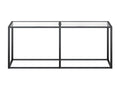 Table console Transparent 180x35x75.5 Verre trempé 2 PRDI27093