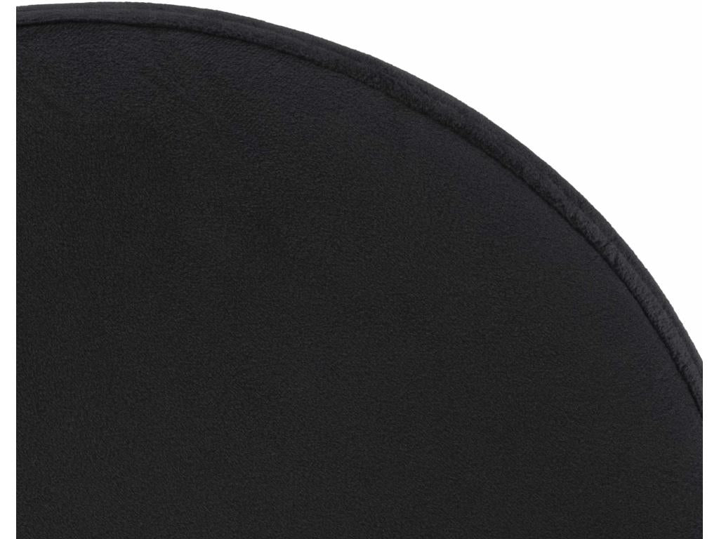 Tabouret de bar - Velours / Métal - Noir - Lysvia JXXJ28291