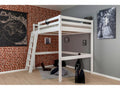 lit mezzanine couchage en 140 Lysvia - blanc uni GQOX91353