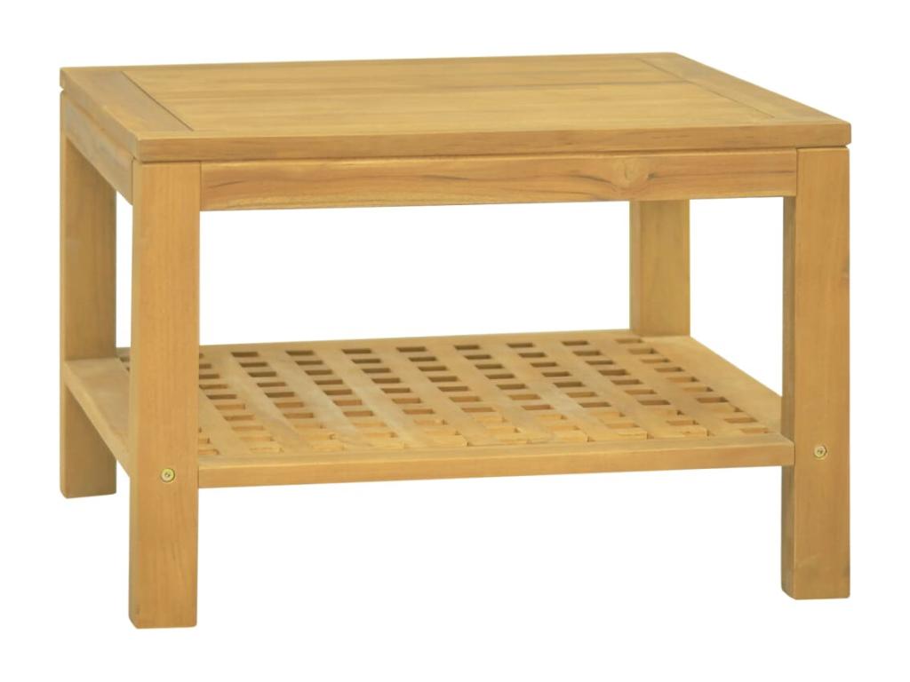 Table basse 60x60x40 cm Bois massif de teck VRWT20845