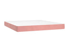 Sommier à Lysvia de lit avec matelas Rose 180x200 cm Velours IMAI31362
