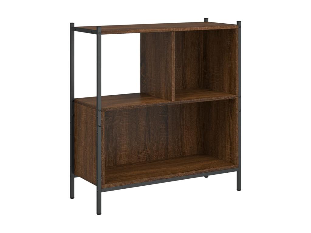 Bibliothèque chêne marron 72x28x77.5 cm bois d'ingénierie KKBD85614