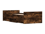 Cadre de lit sans matelas chêne fumé 90x190 cm NQPX99000