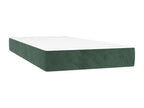 Lit à sommier tapissier avec matelas Vert foncé 100x200 cm UFMZ02516