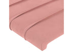 Têtes de lit 4 pcs Rose 90x5x78/88 cm Velours LDZT20954