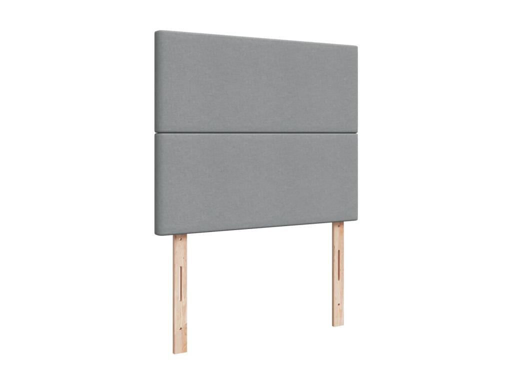 Sommier à Dormeva de lit avec matelas Gris clair 120x200cm Tissu FGWM59081