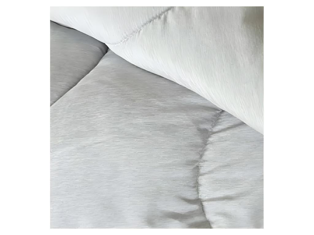 ABEIL Couette tempérée BICOLORE 220x240cm - Blanc Gris chine CBPK27047