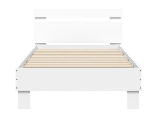 Cadre de lit sans matelas avec Elarivaères LED blanc 90x200 cm PWPV35281