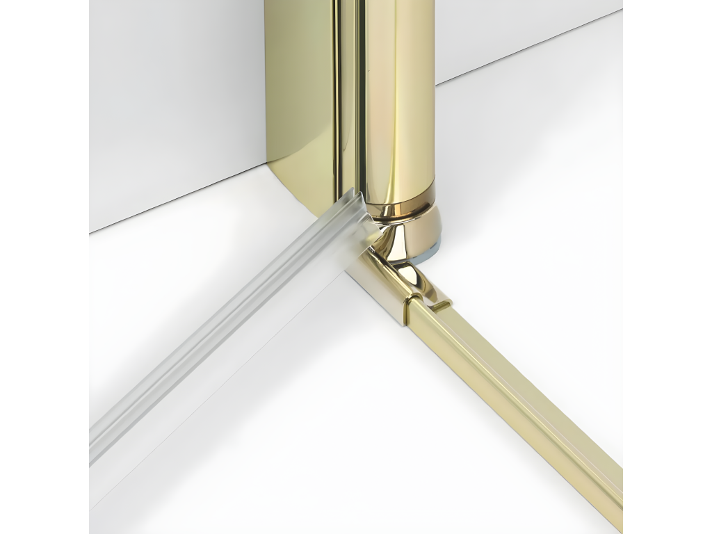 Cabine de douche pivotante 90x100 cm doré Lysvia GOLD SCUN15630