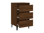 Table de chevet avec pieds en métal Chêne marron 40x35x69 cm XVRP03099