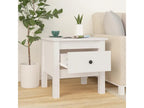 Tables d'appoint 2 pièces Blanc 40x40x39 cm Bois massif de pin ELEF81465