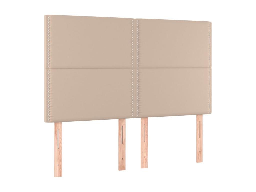 Têtes de lit 4 pcs Cappuccino 72x5x78/88 cm Similicuir ZUYN90177