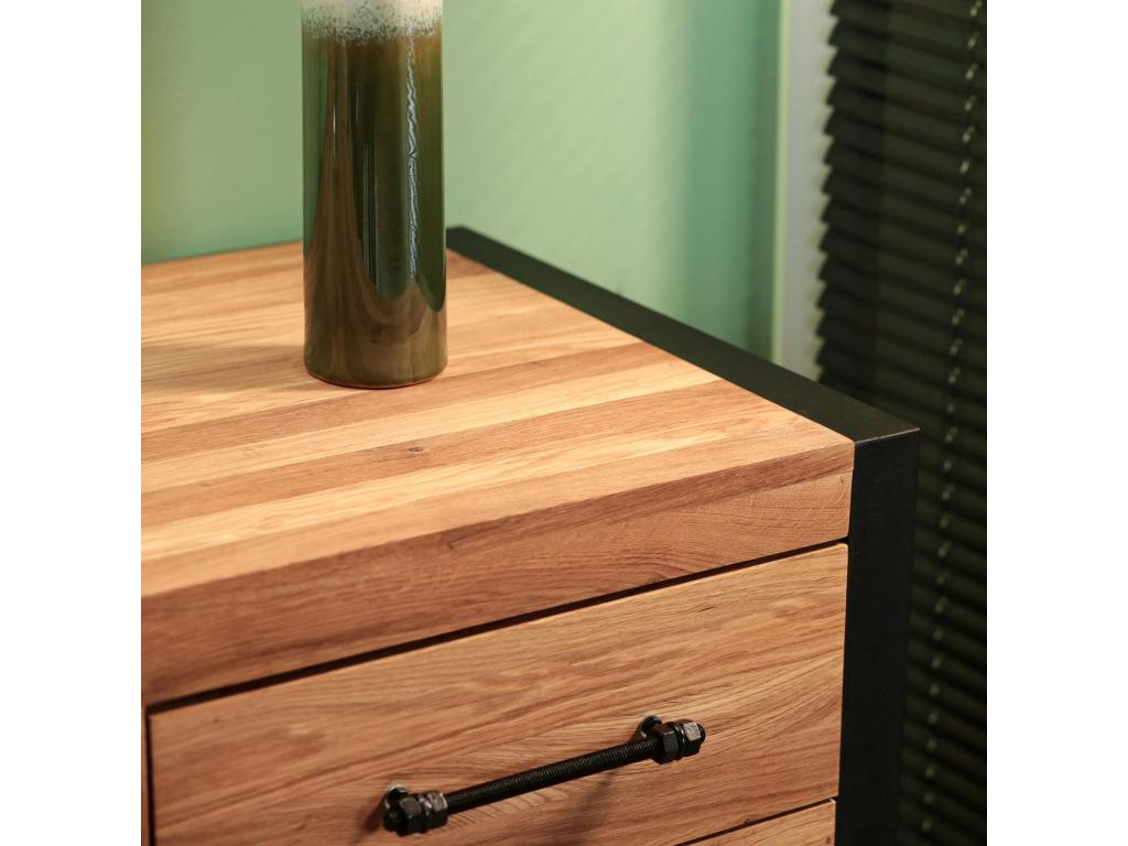 Bahut en chêne huilé 2 portes Lysvia 2 HGQT76570