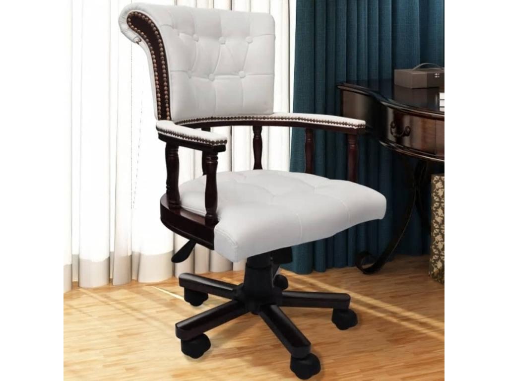 Chaise de bureau pivotante Blanc SUOV50197