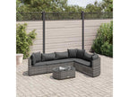 Salon de jardin avec coussins 7 pièces gris résine tressée WGLG48271