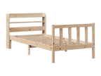Cadre de lit sans matelas 100x200 cm bois massif de pin GENY12402
