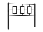Tête de lit métal noir 107cm NHBZ67864