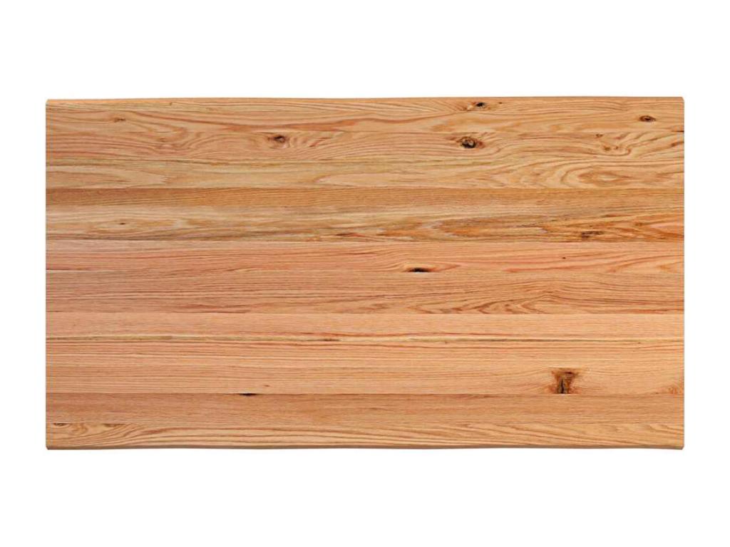 Table à manger marron clair 180x100x74 cm bois de chêne massif QBKJ32789