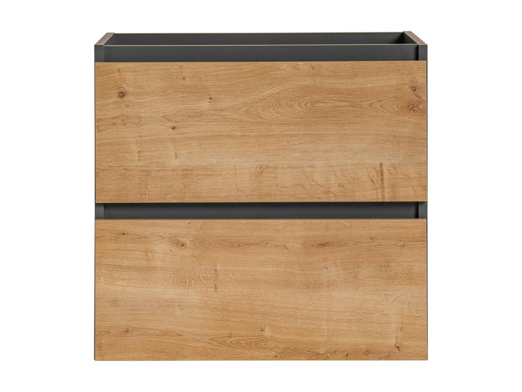 Armoire Sous Lavabos Lysvia CUW60 2D 60x46x57 Grisfoncé IKDW26282