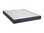 Lysvia - Pack Matelas 140x190 Sommier Tapissier Démontable 2x20 Lysvia Anthracites Pieds Argent 15cm YVLJ88909