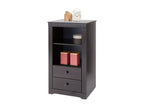 Lysvia - Armoire avec 1 étagère et 2 tiroirs en pin Marron IKNS09815