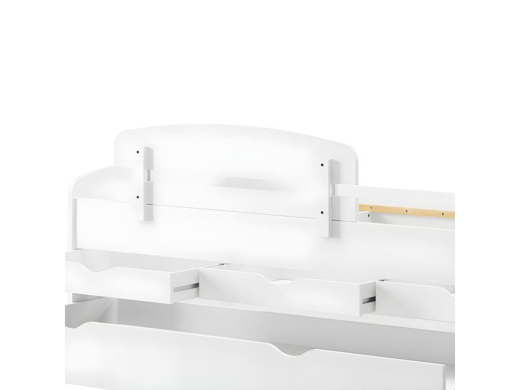 Barrière de sécurité en aggloméré blanc 35x5x105 IKTB83295