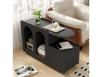 Table basse 82x30x53cm - Armoire d'appoint à Lysvia - Noir KVUW88896